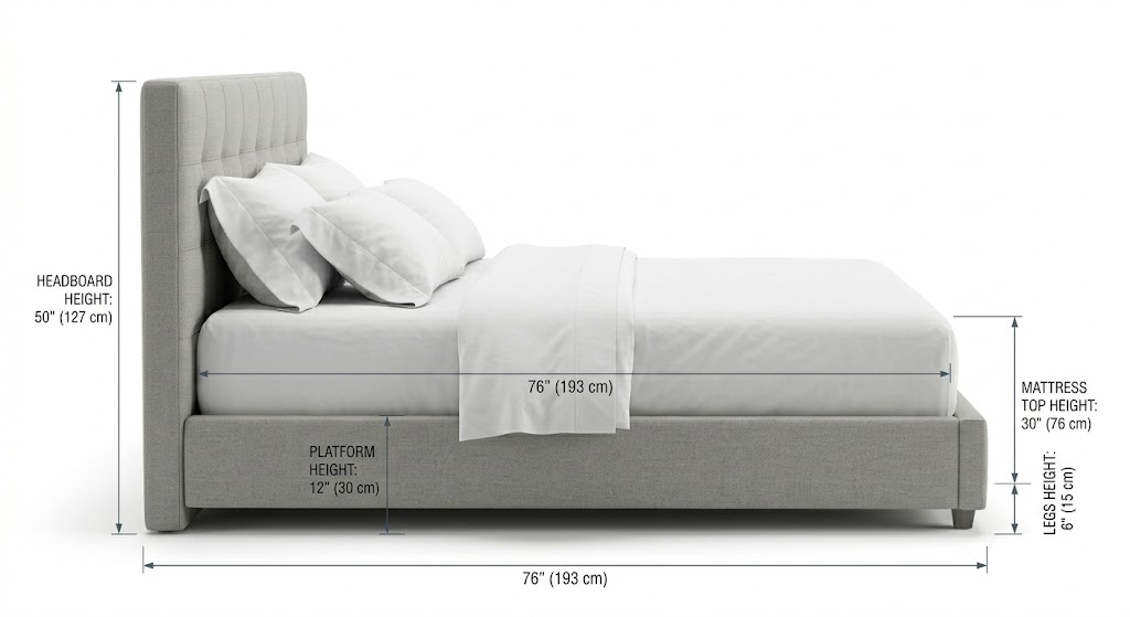 King Size Bed Measurement Chart