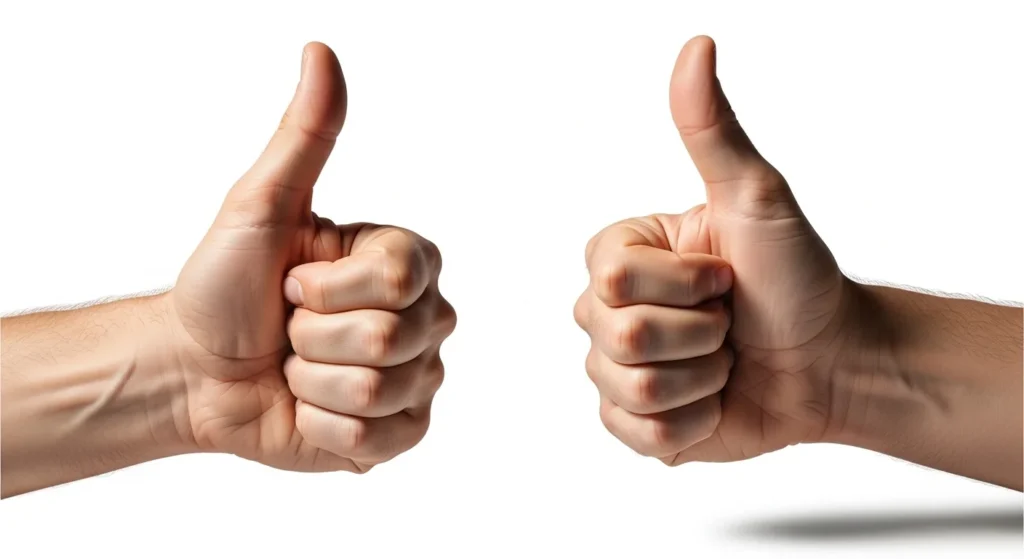 Adult Thumb Width (Two Thumbs)