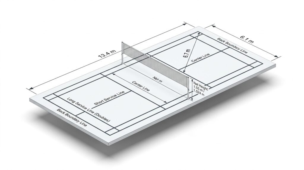 Badminton Court Size