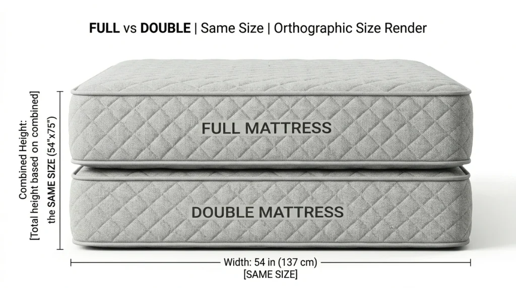 Full vs. Double Mattress
