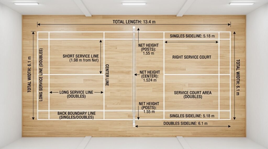 How Big Is A Badminton Court