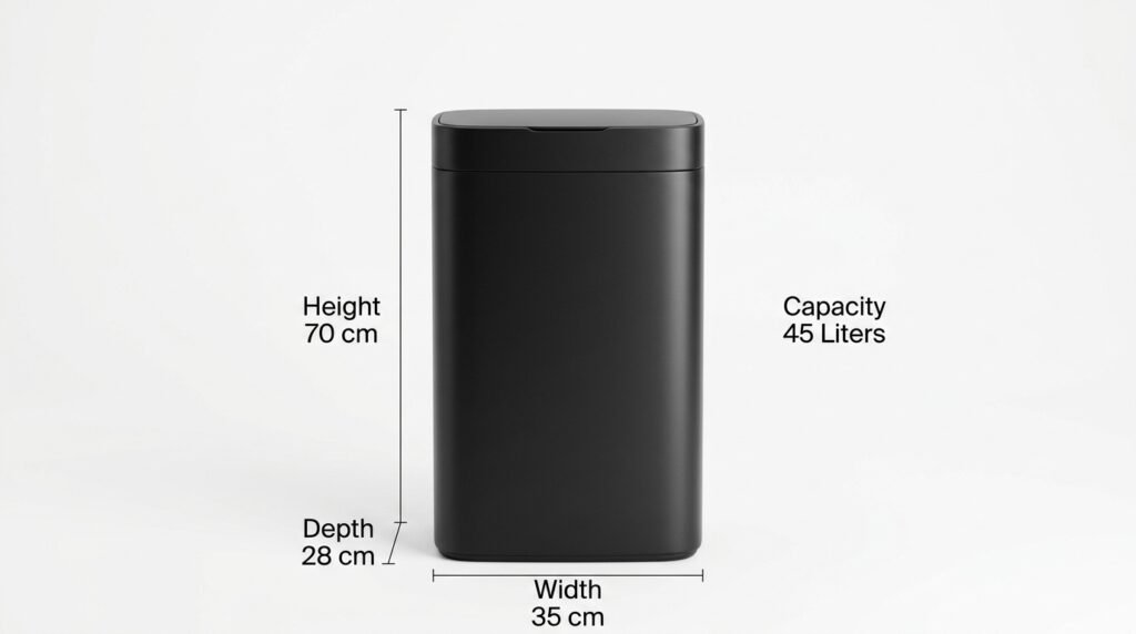 Kitchen Trash Can Height