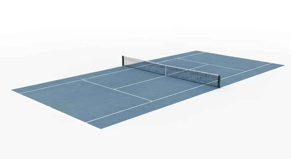 Tennis Court (Width Plus Service Area)