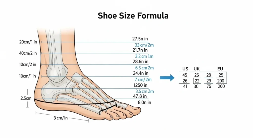 The Shoe Size Formula Explained