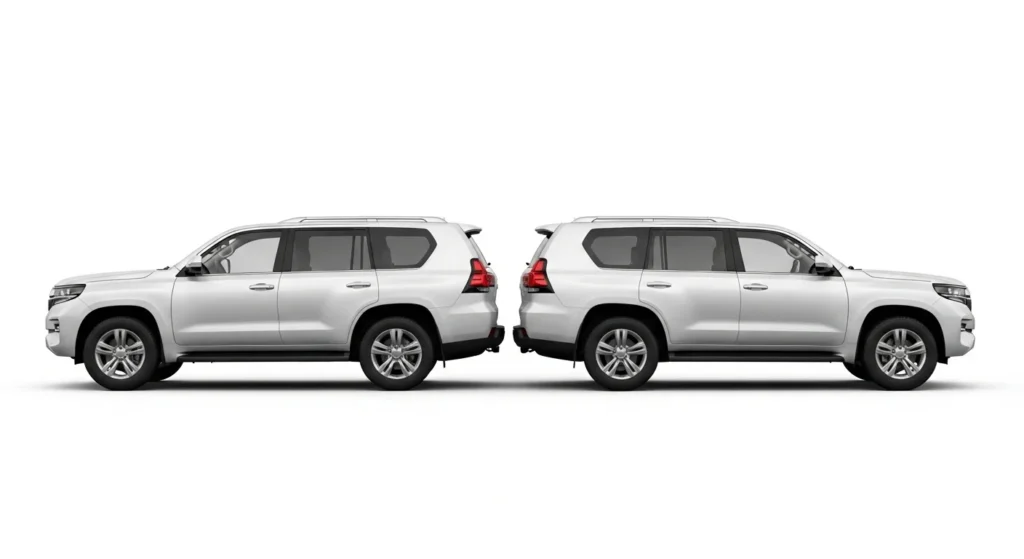 Two Large SUVs (End-to-End)