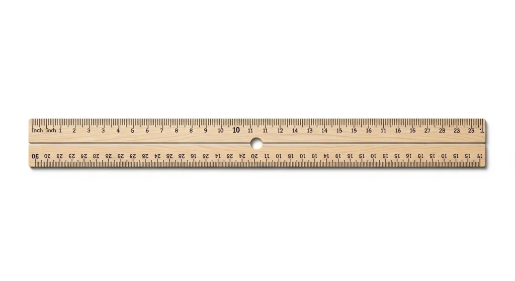 Two Standard Rulers (End-to-End)