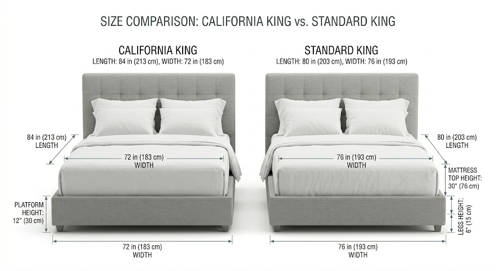 California King vs Standard King Measurements