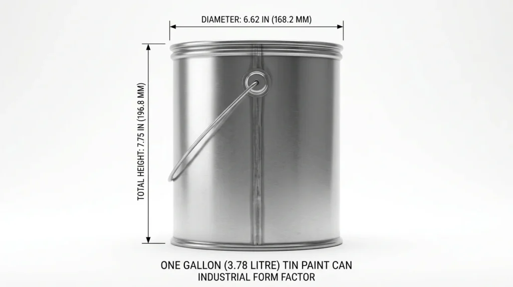 1 Gallon Paint Can Dimensions