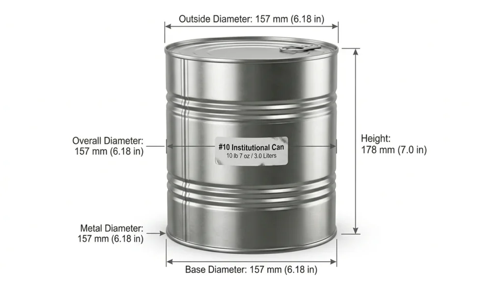 #10 Can Dimensions