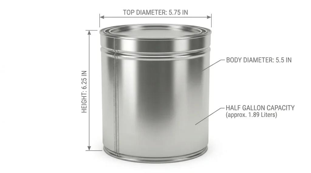 12 Gallon Paint Can Dimensions