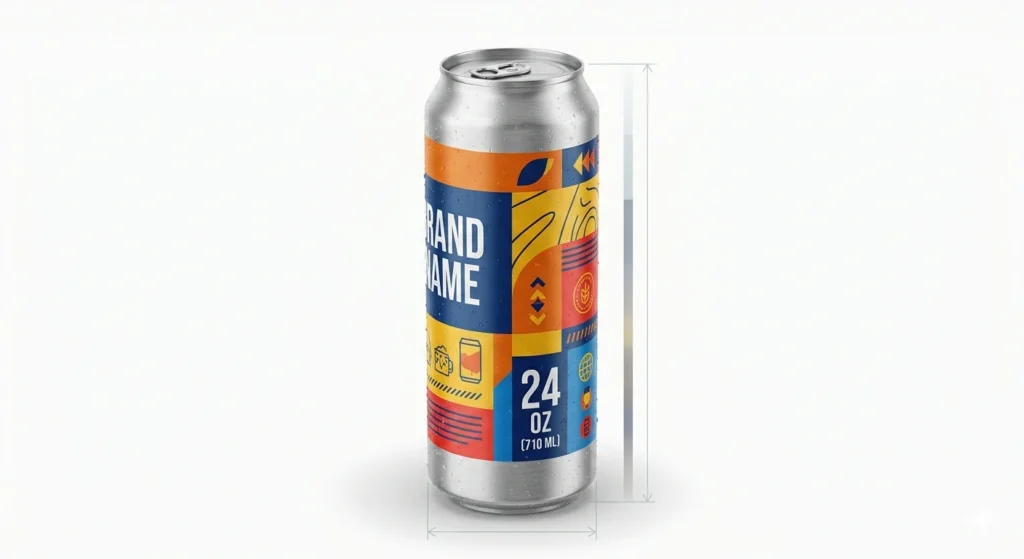 24 oz Beer Can Dimensions