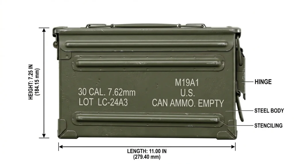 30 Cal Ammo Can Dimensions