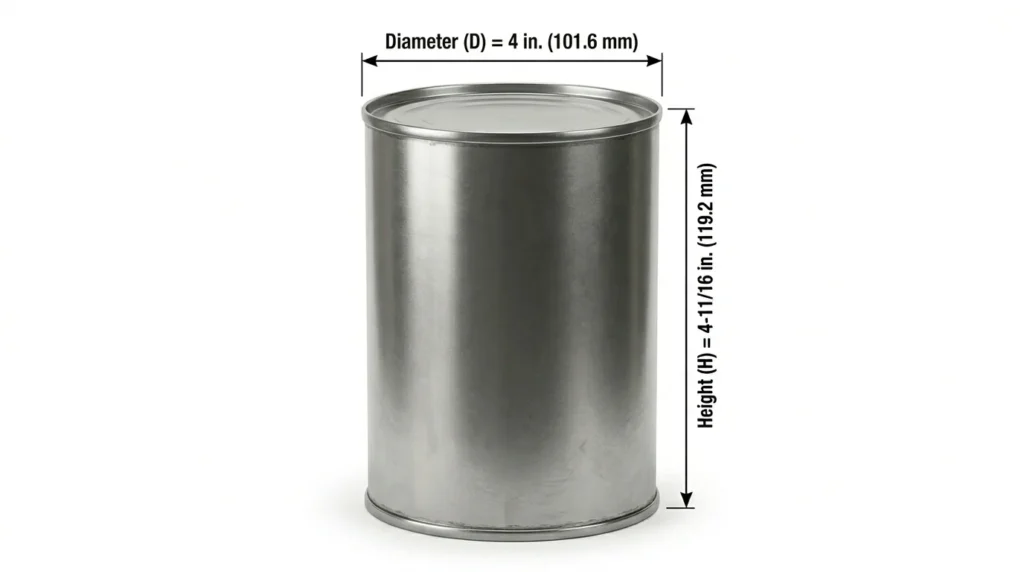 #401 Can Dimensions