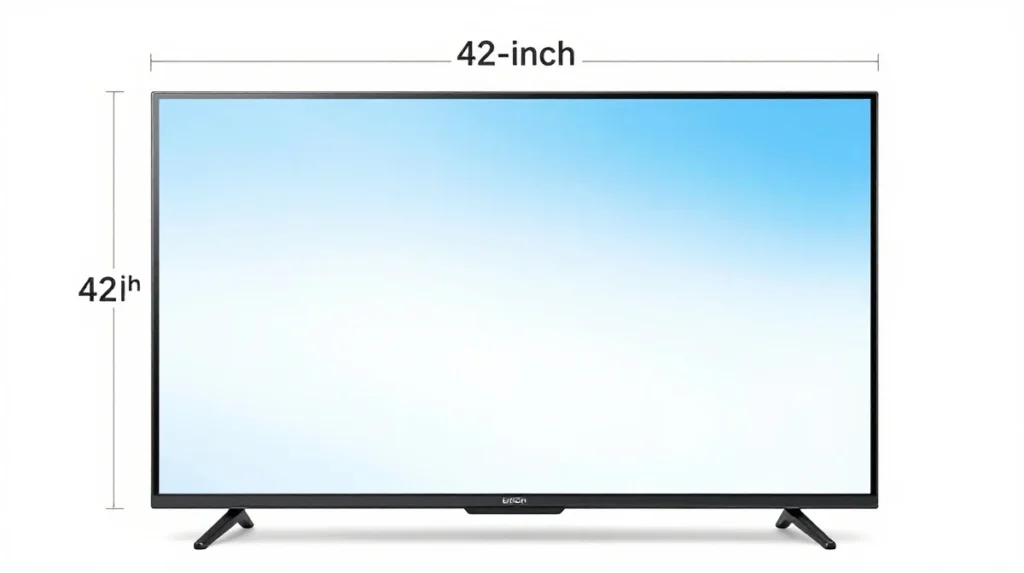 A 42-Inch TV Screen (Diagonal Measurement)