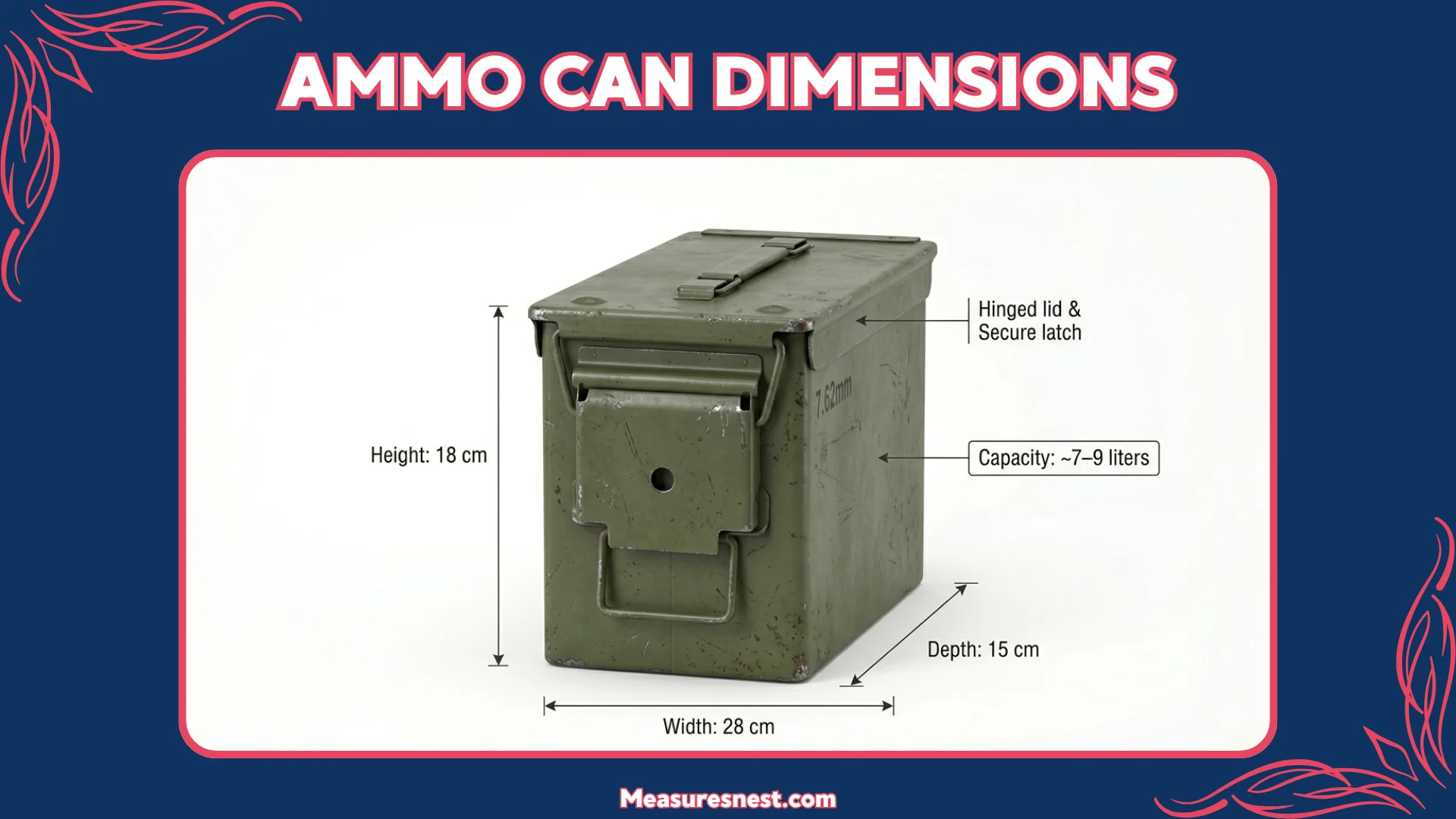 Ammo Can Dimensions