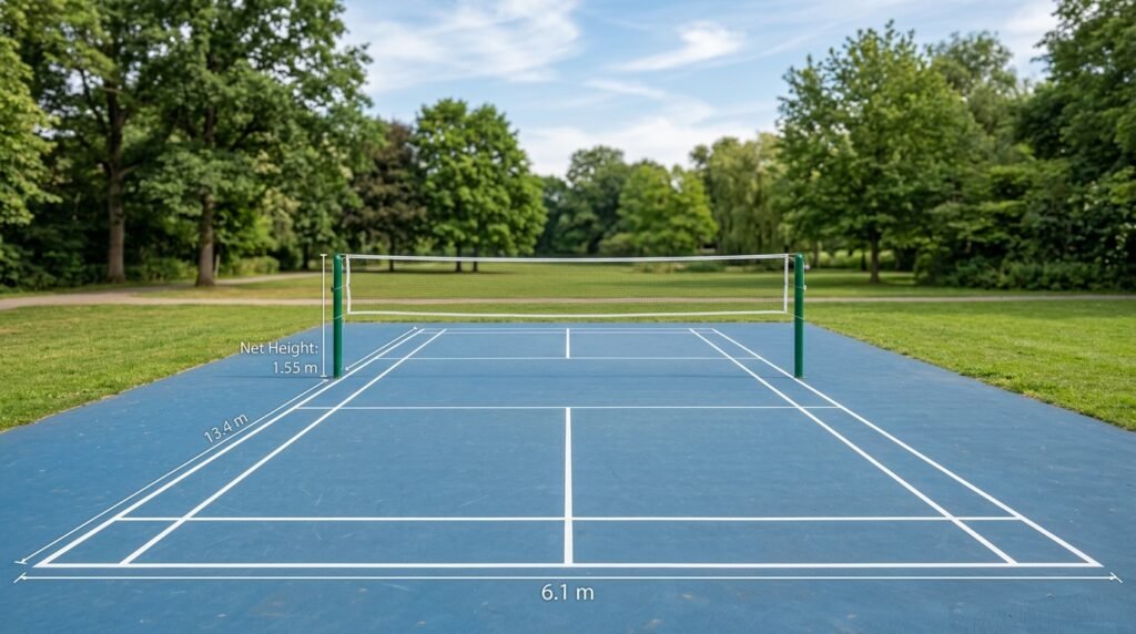 Badminton Court Lines and Markings