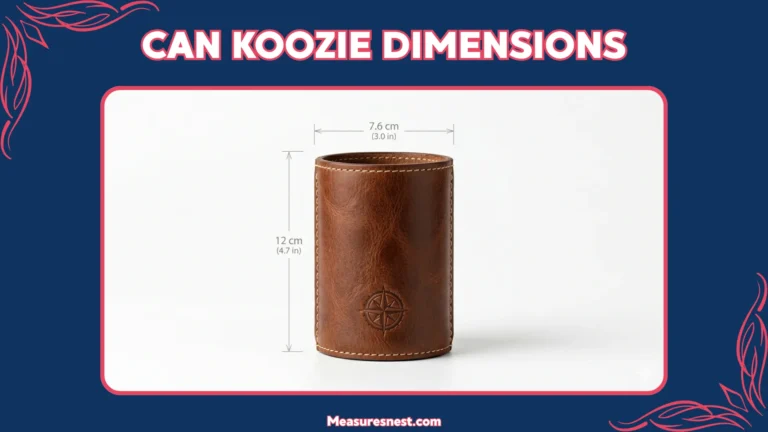 Can Koozie Dimensions