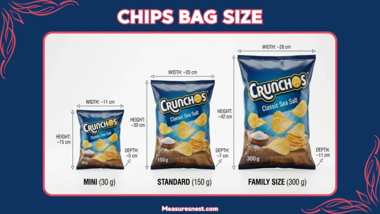 Chips Bag Size