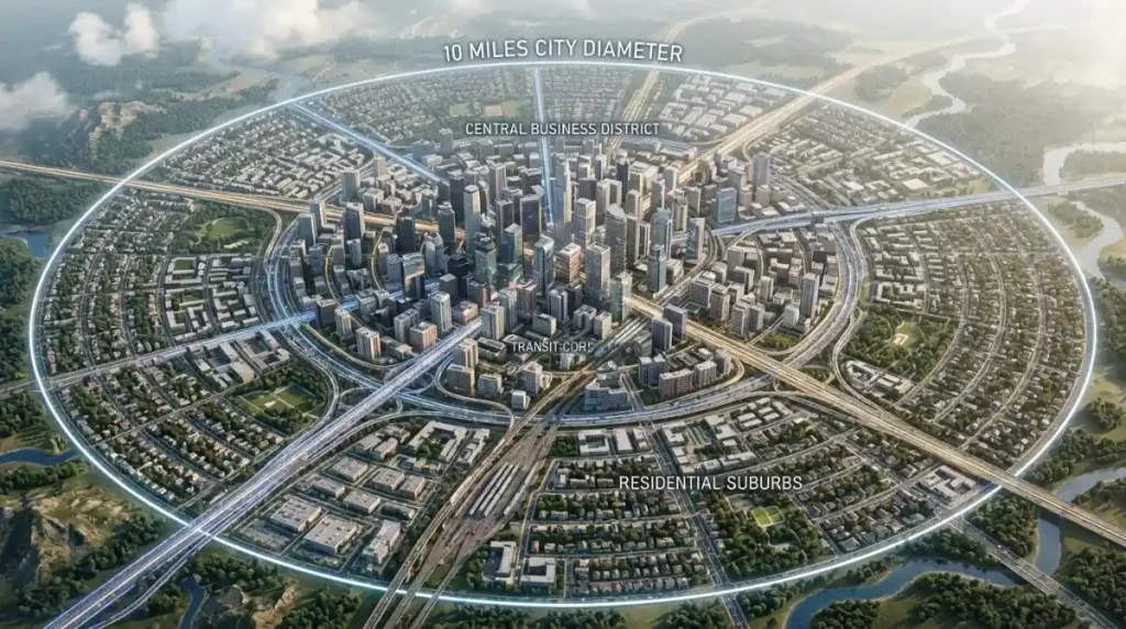 City Diameter / Transit Corridors