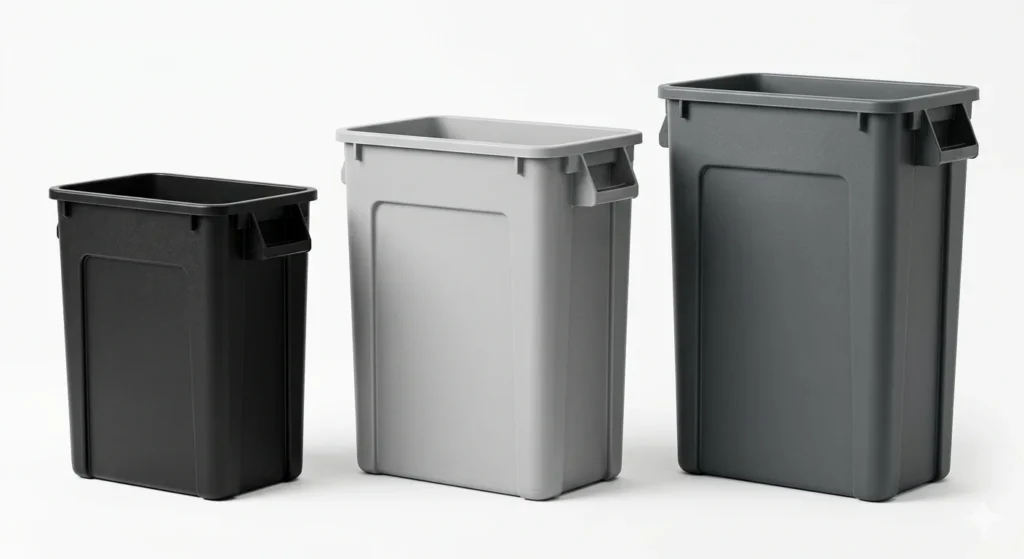Common Slim Jim Trash Can Sizes and Dimensions