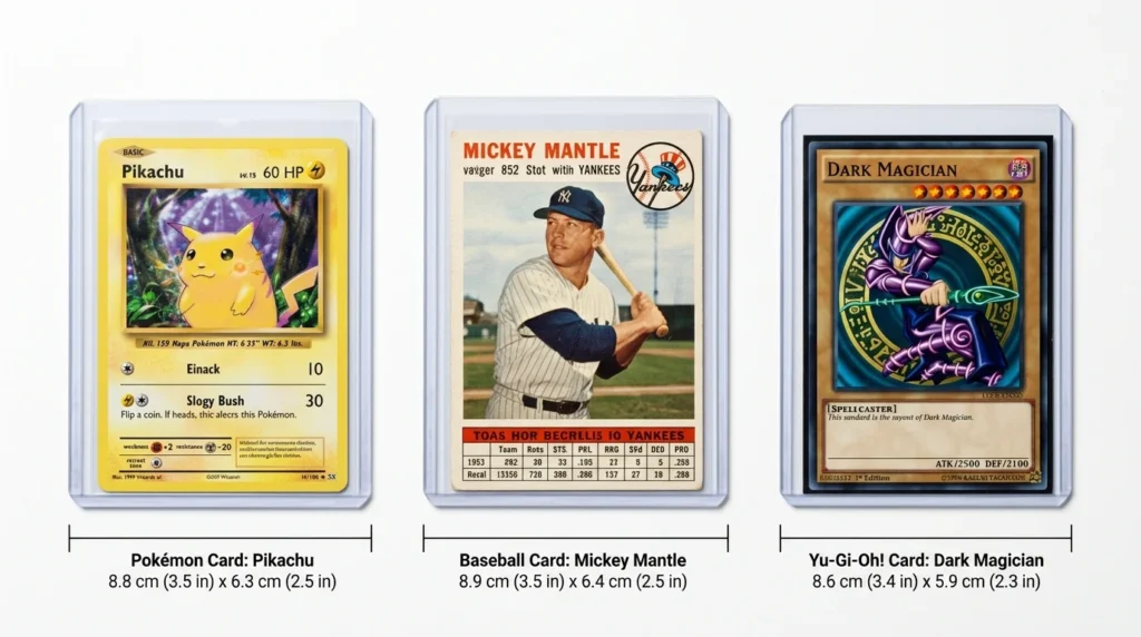 Comparing Pokémon Card Dimensions to Other Trading Cards