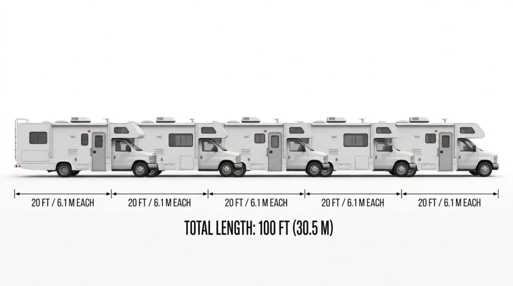 Five Standard RVs (End-to-End)