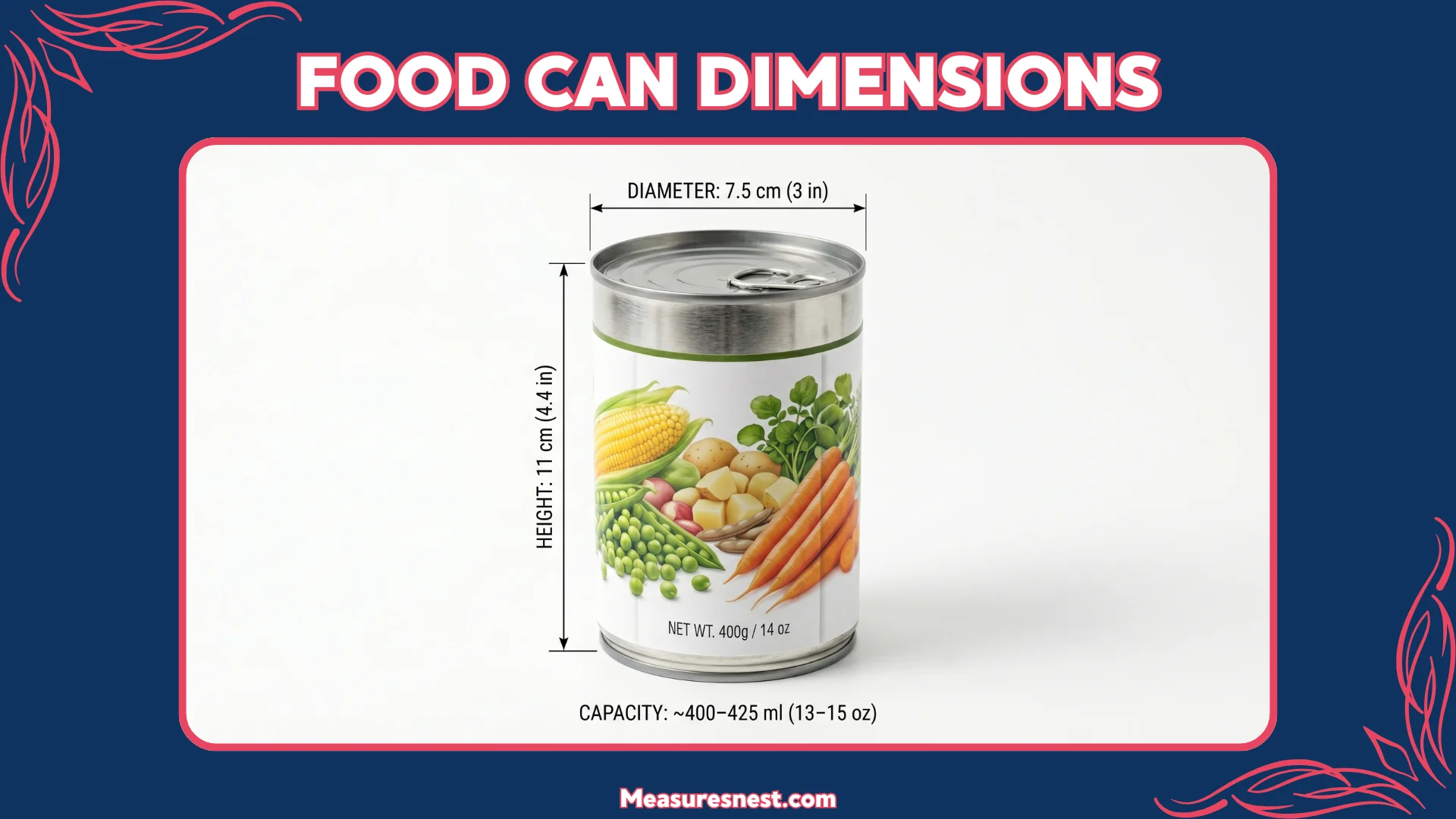 Food Can Dimensions