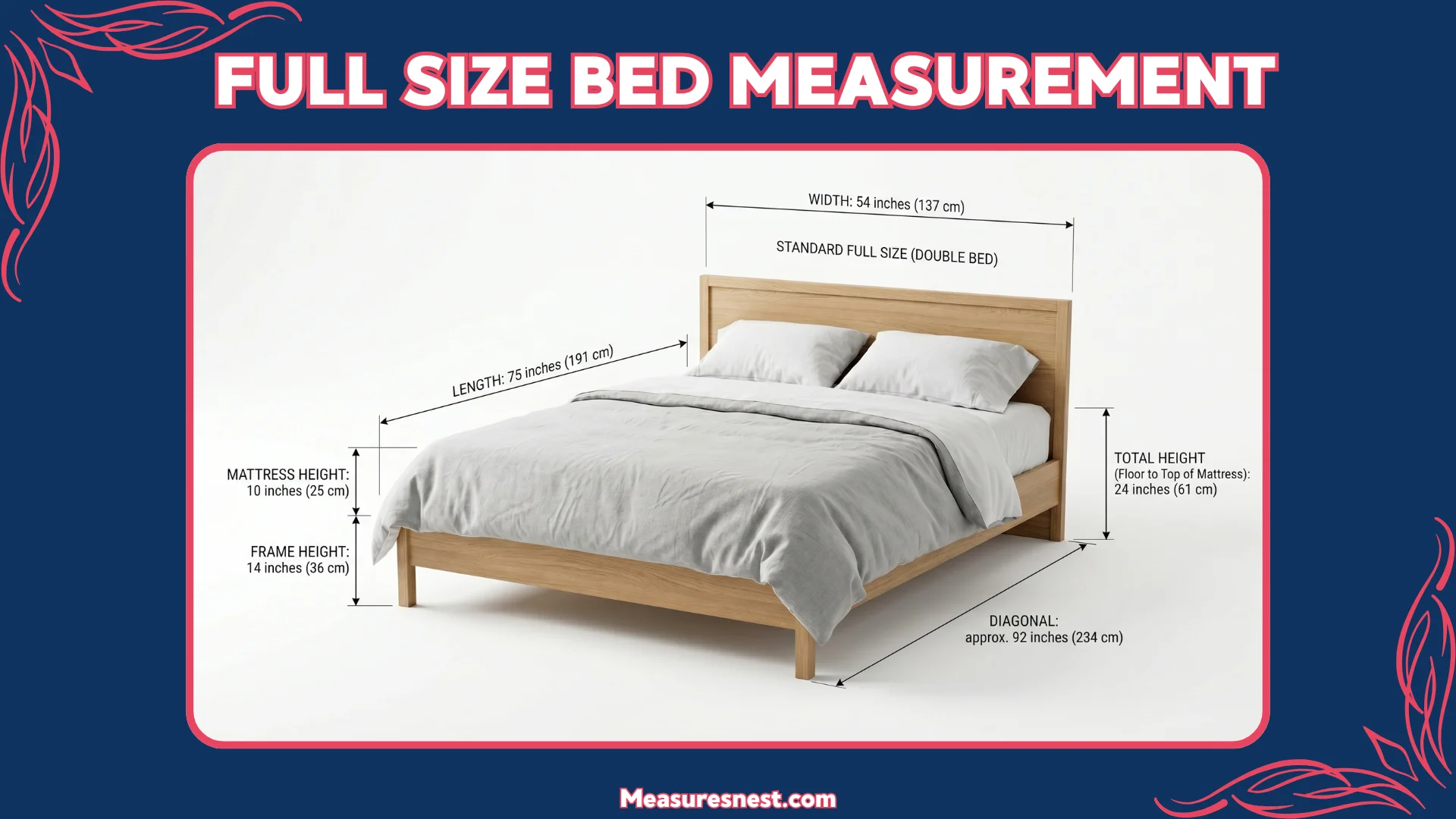 Full Size Bed Measurement