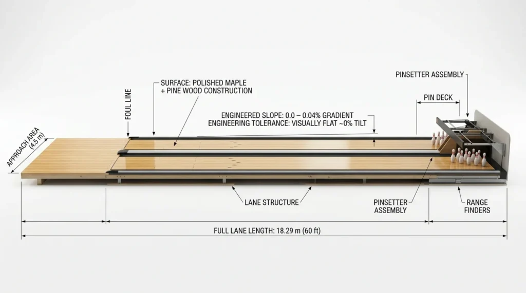 Height, Tilt, and Surface Specifications in Bowling Lanes