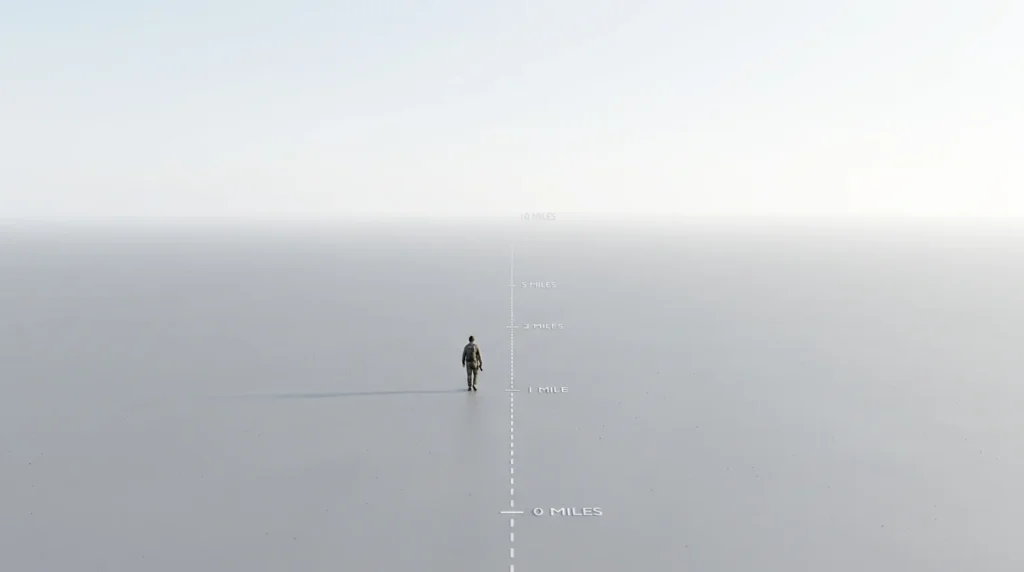 Horizon on Flat Ground