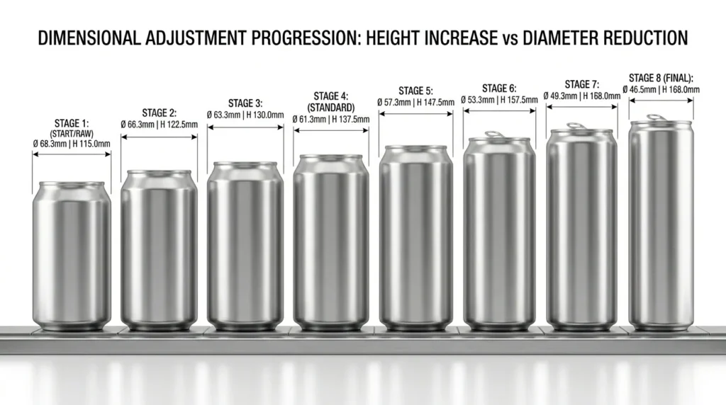 How Manufacturers Change Heights and Diameters