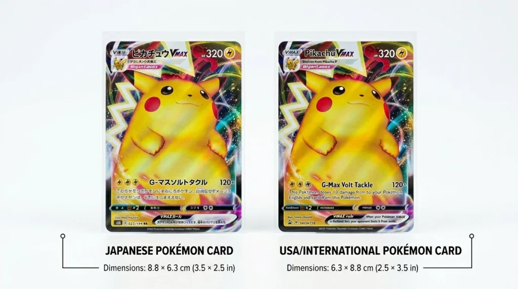 Japanese vs. USAInternational Pokémon Card Sizes