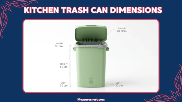 Kitchen Trash Can Dimensions