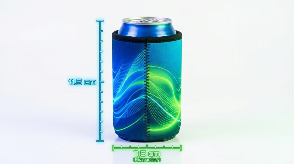 Koozie Design Size for Custom Printing