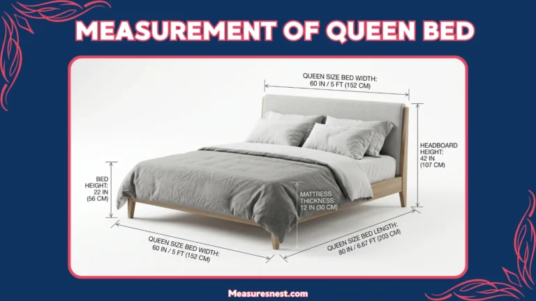 Measurement of Queen Bed