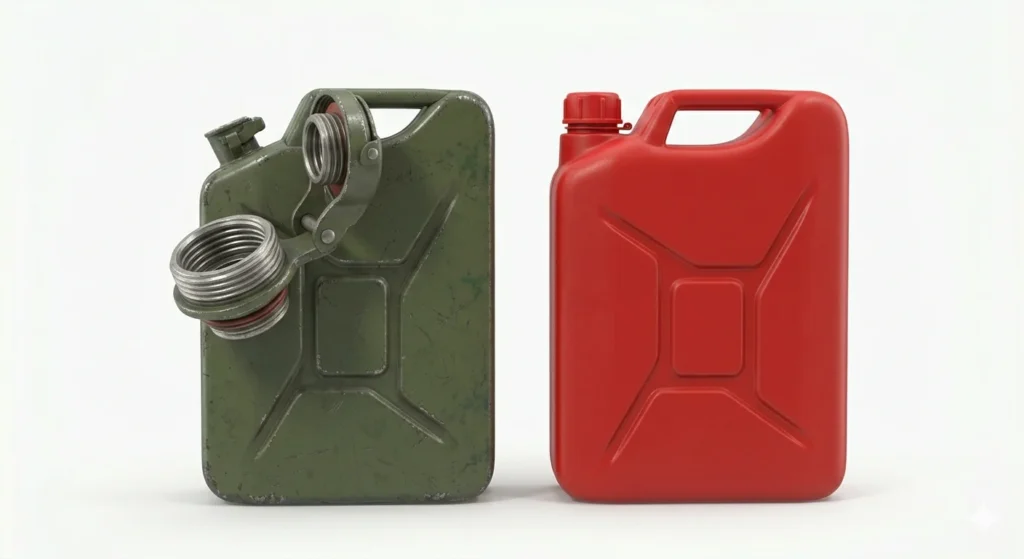 Metal vs. Plastic Jerry Cans
