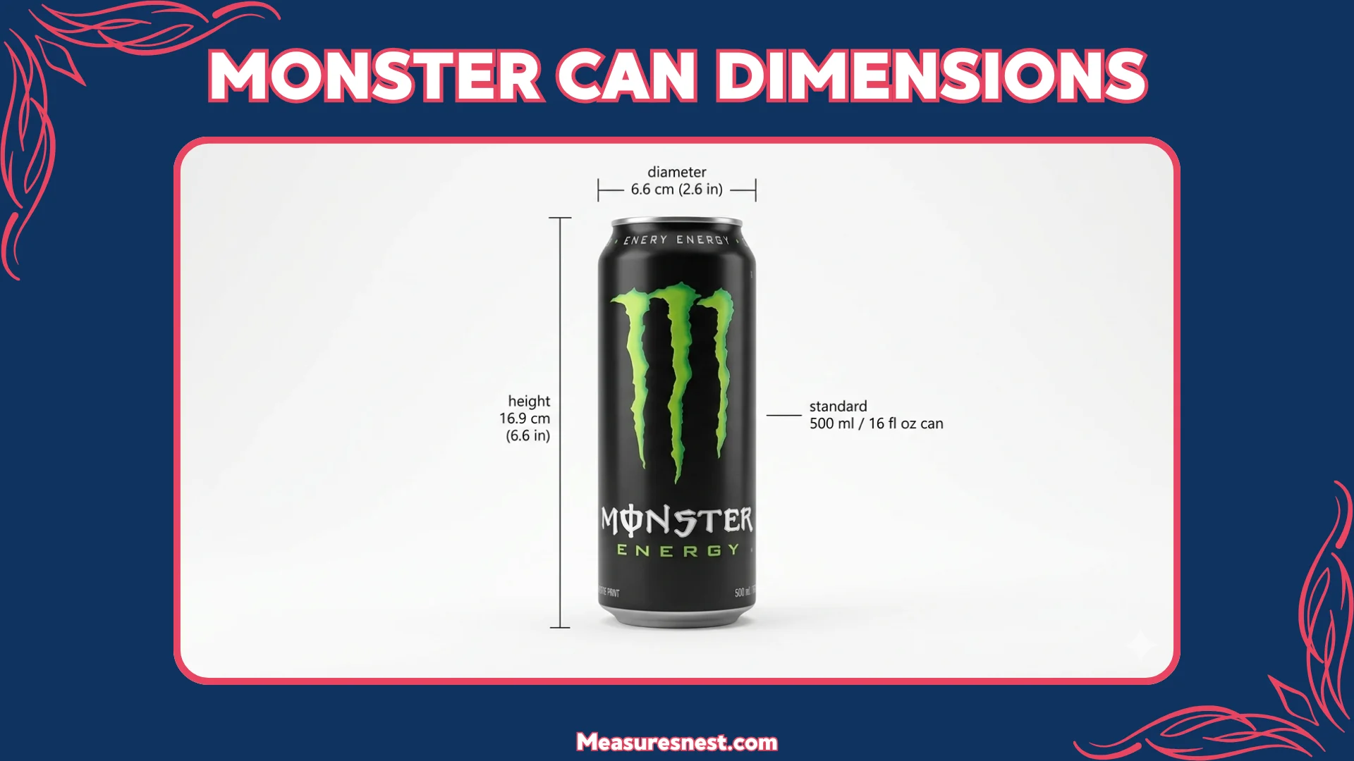 Monster Can Dimensions