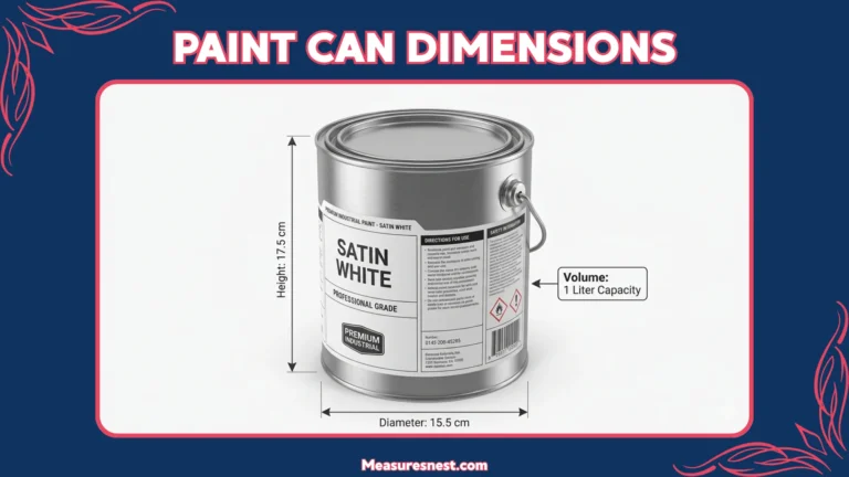 Paint Can Dimensions