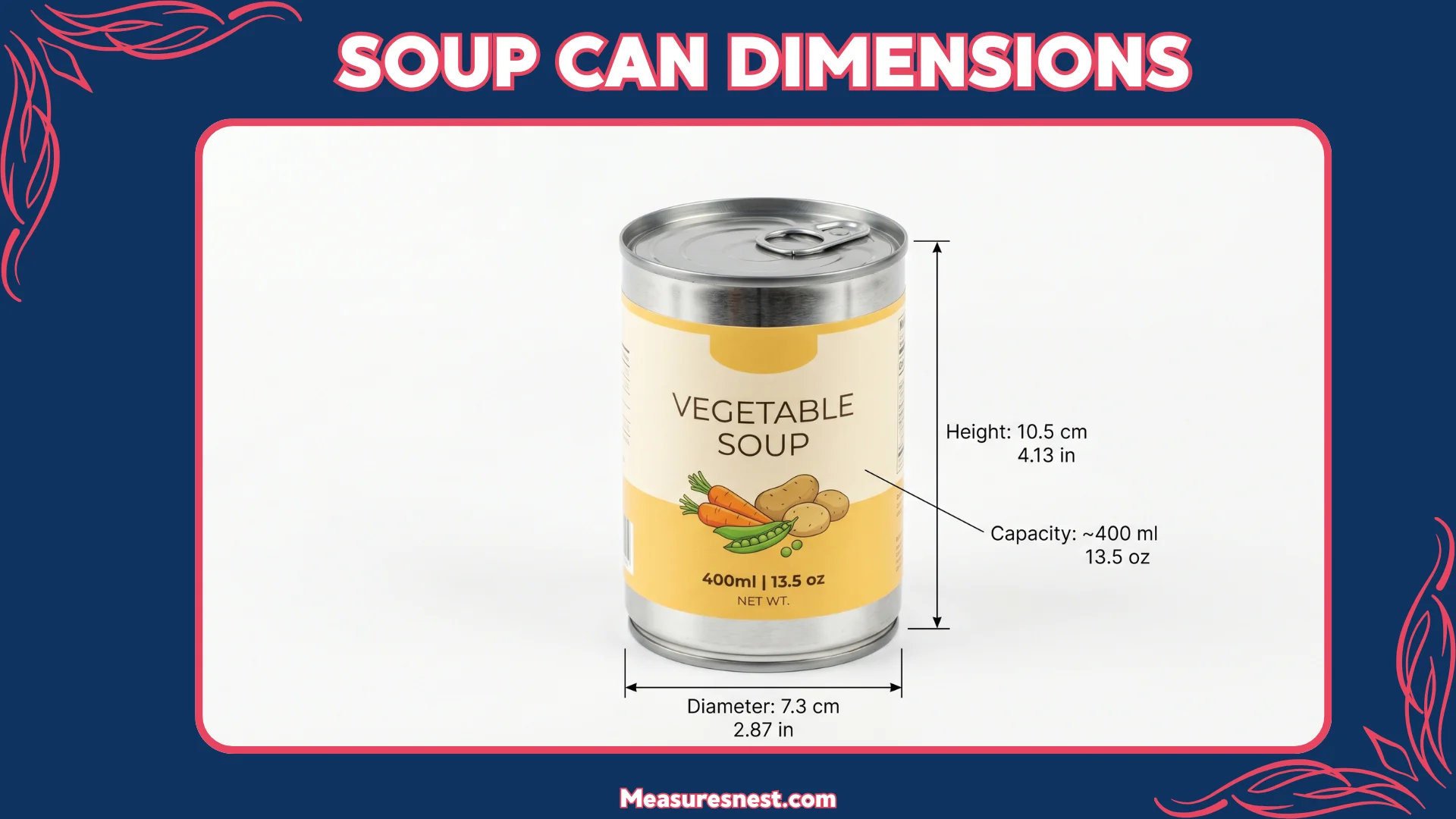 Soup Can Dimensions