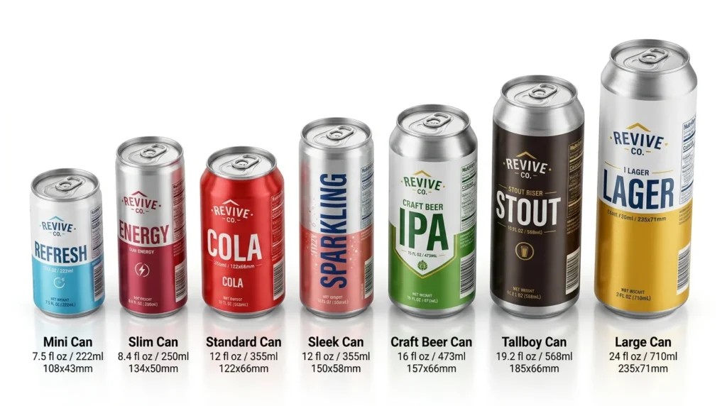 Standard Beverage Can Sizes