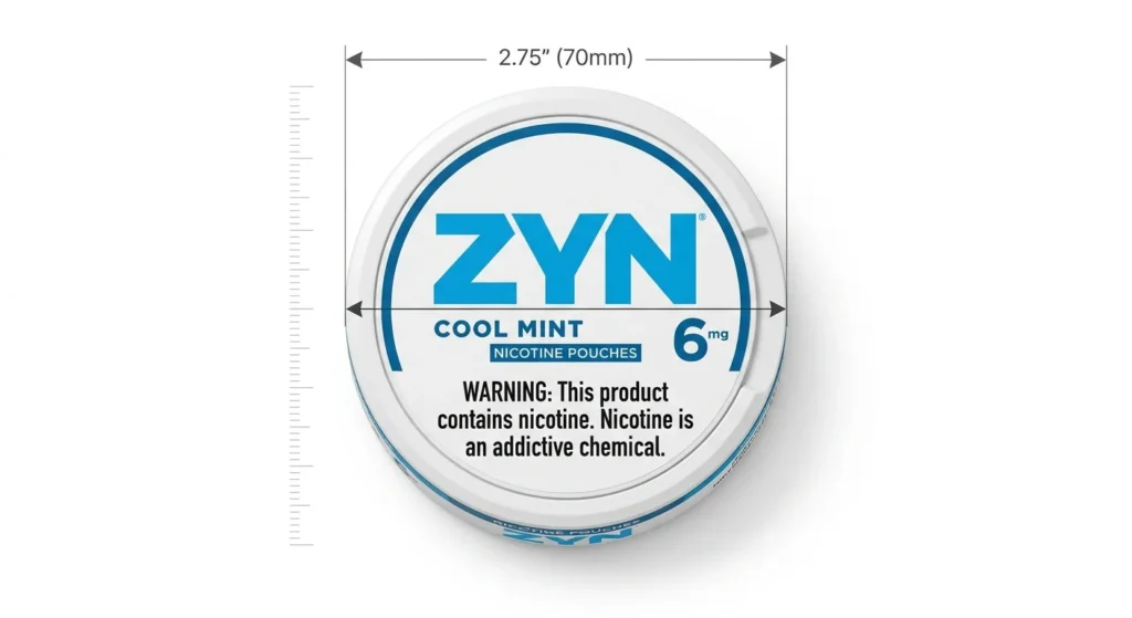 Standard ZYN Can Diameter – 2.75 Inches Explained