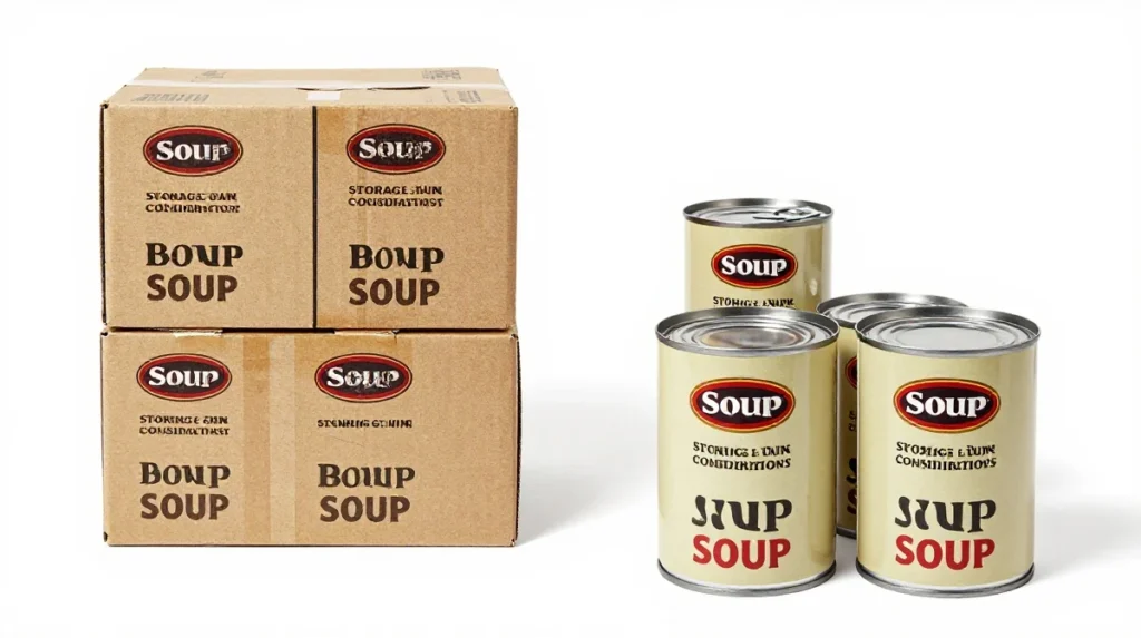 Storage and Shipping Considerations for Soup Cans