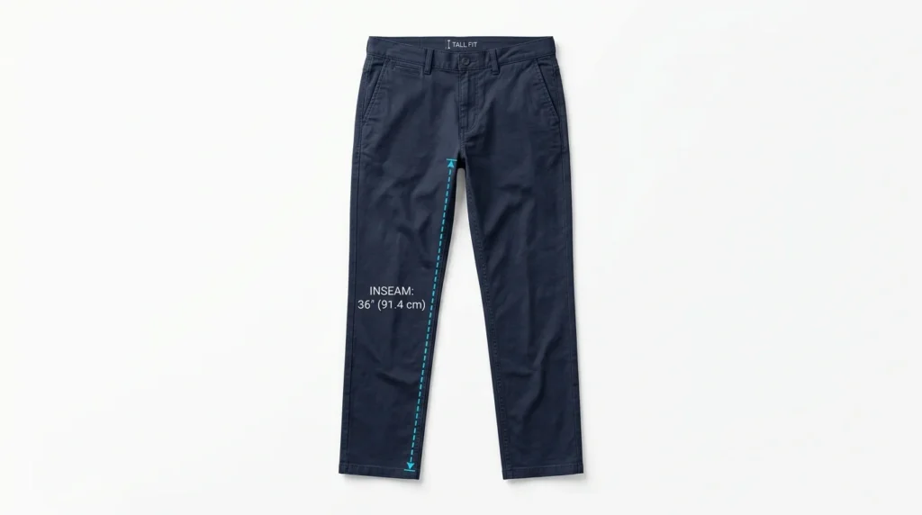 Tall Men's Inseam (Pants)