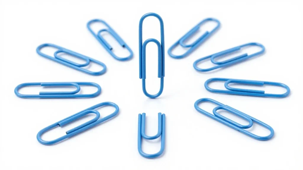 Ten Standard Paperclips