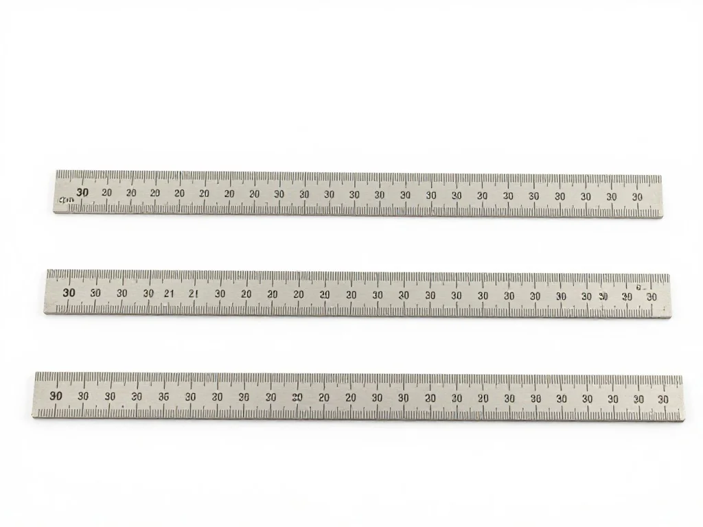 Three 30 cm Rulers End-to-End