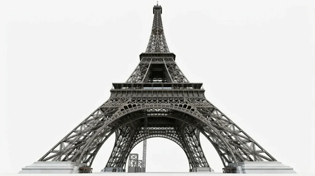 Two Eiffel Towers Stacked