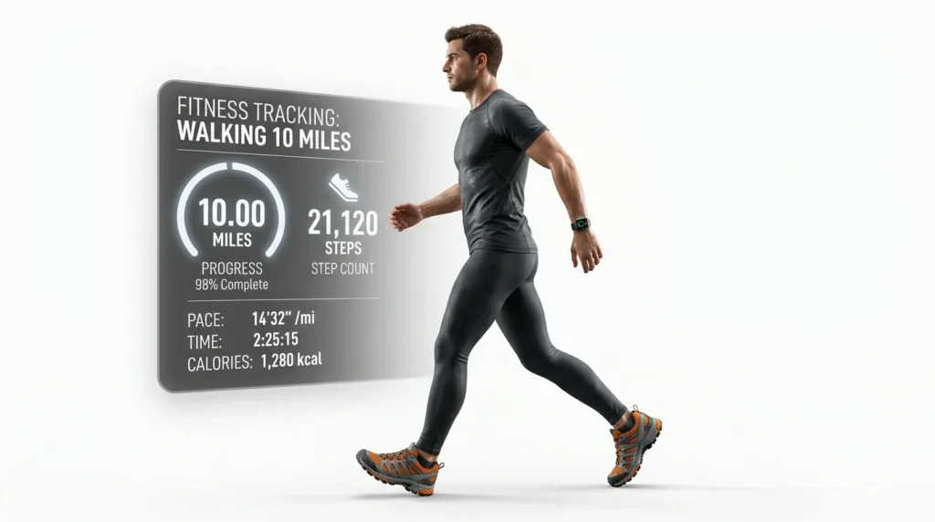 Walking 10 Miles: Step Count