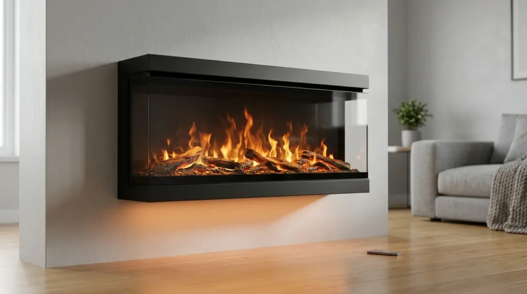 Wall-Mounted Electric Fireplace