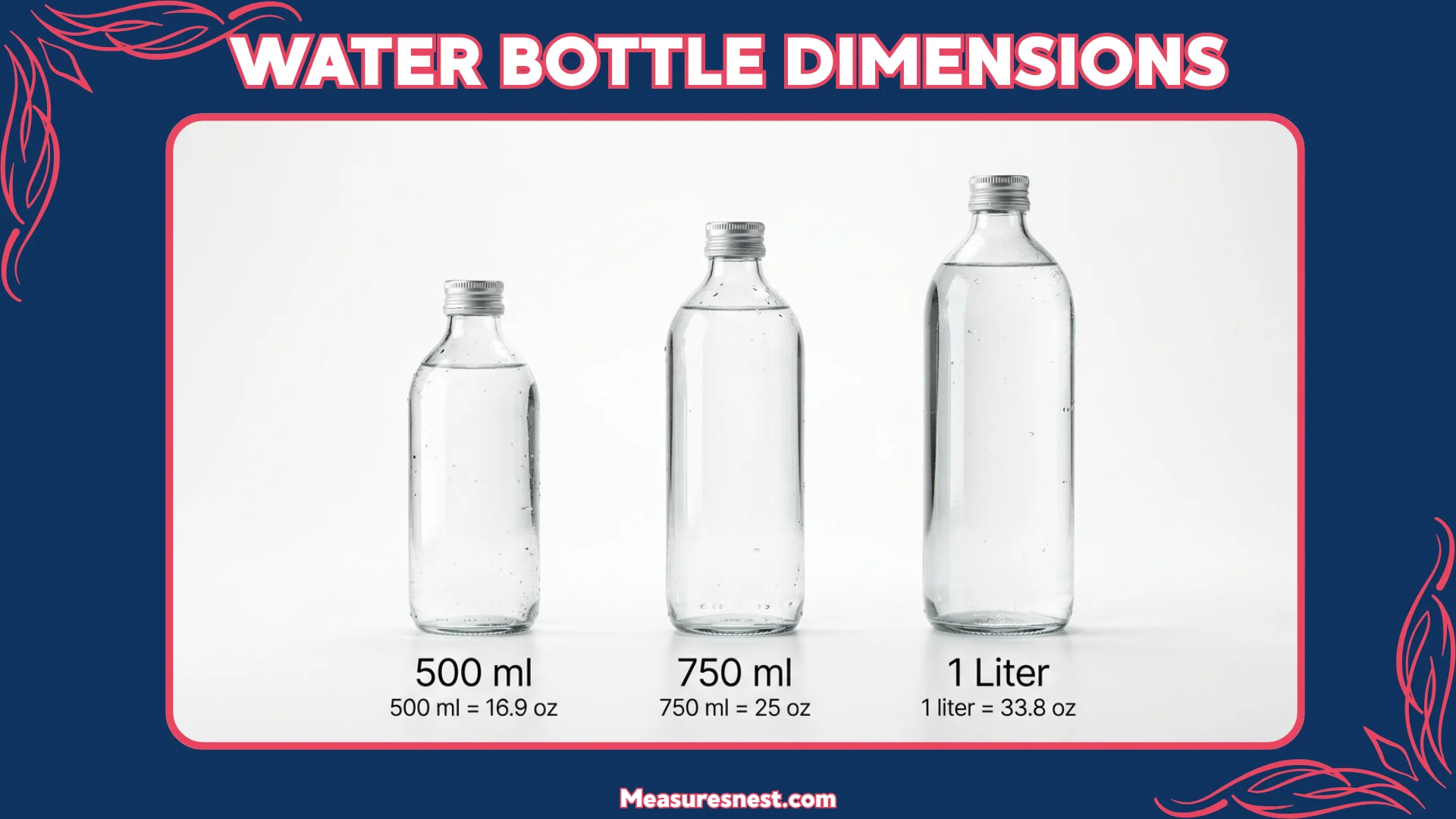 Water Bottle Dimensions