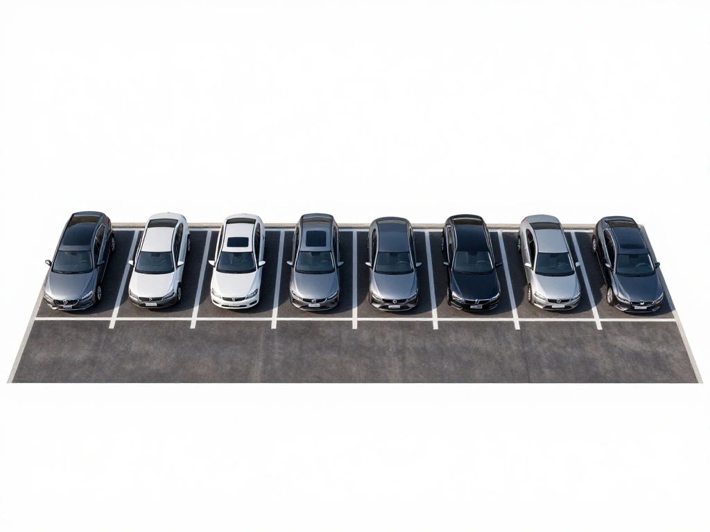Width of Eight Parking Spaces
